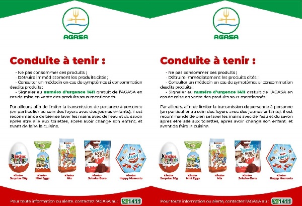 Après la France, le Gabon retire du marché des produits alimentaires Kinder (Ferrero)