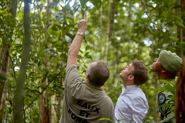 Les forêts gabonaises absorbent le tiers du CO2 émis par la France (Emmanuel Macron)