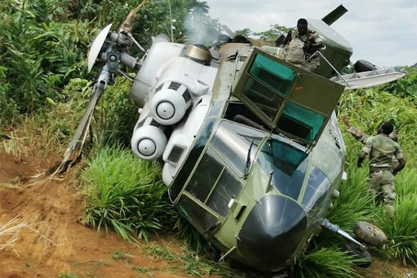 Un hélicoptère de l’armée gabonaise crashe à Minkébé avec 16 personnes à bord