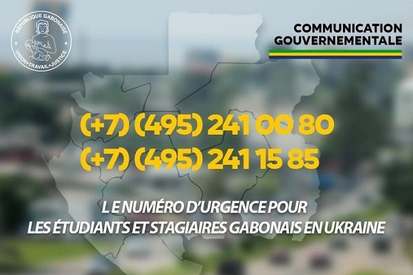 Guerre en Ukraine : le Gabon met en place des numéros d’urgence pour ses ressortissants